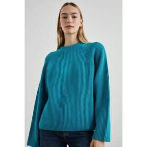 NWT Rails Rita Marine Blue Crewneck Long Sleeve Knit Pullover Sweater Women's SZ